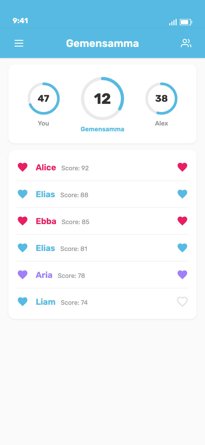 Entdeckt eure Matches